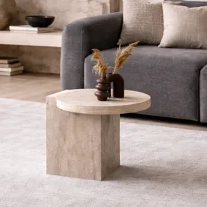 Klub sto 973 u travertine dekoru donosi sofisticiran izgled i praktičnost