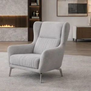 Fotelja Nova donosi spoj vrhunskog dizajna i udobnosti, savršena za opuštanje i elegantno uređenje dnevnog prostora