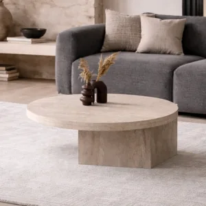 Klub sto 972 u travertine dekoru donosi sofisticiran izgled i funkcionalnost